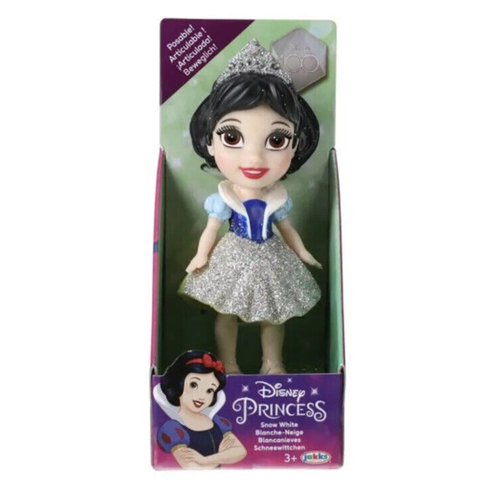 🔥Disney Princess Snow White Glitter Dress Mini 3" Posable Doll 2021 BNIB🔥